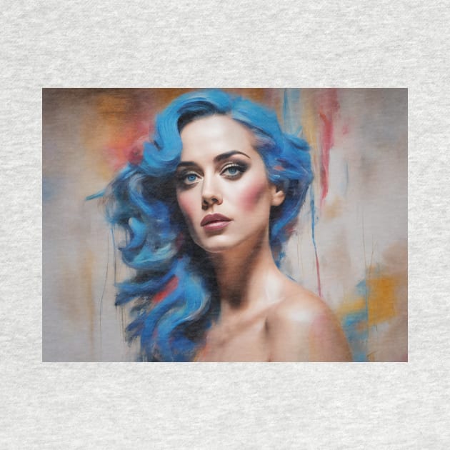 Katy Perry blue hair by bogfl